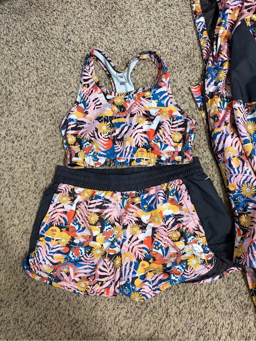 The North Face Pink Multi Floral Active Set